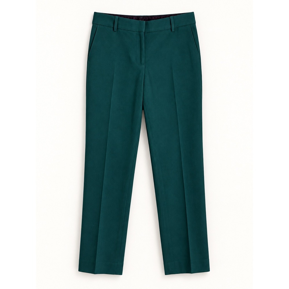 Talbots Hampshire Curvy Ankle Pants Size 6 Juniper Green Straight Leg Trousers